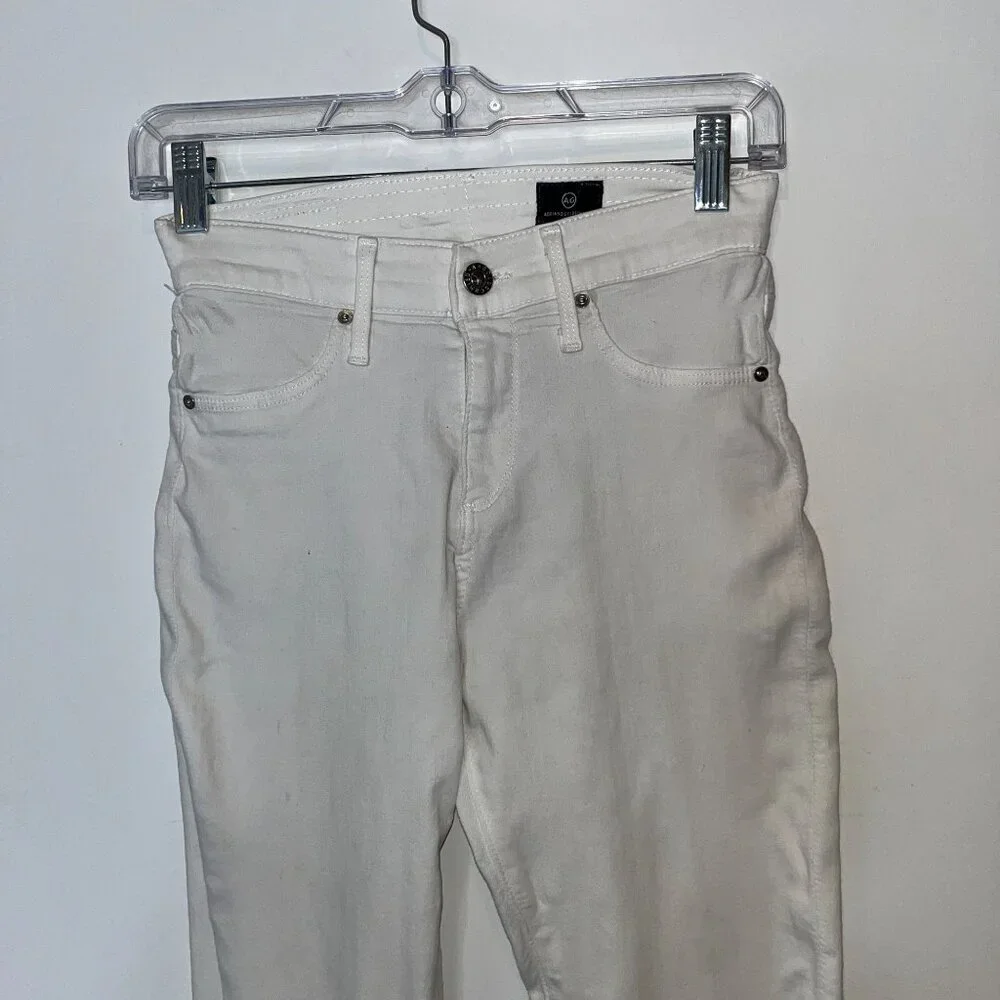 AG Adriano Goldschmied White Skinny Jeans Womens Size 24
